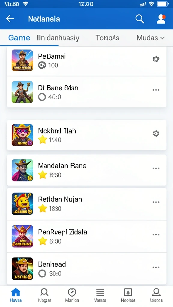 Tampilan antarmuka aplikasi yang menarik dan user-friendly.