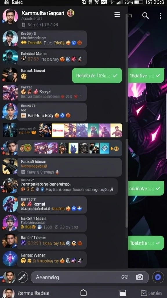 Leaderboard menunjukkan peringkat pemain secara real-time.