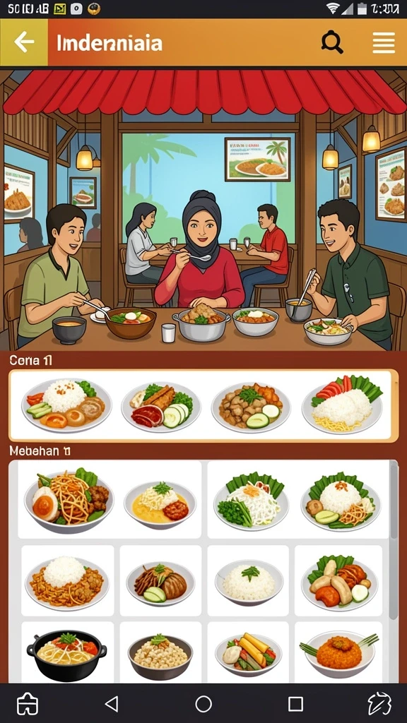 Karakter utama dalam aksi menakjubkan.