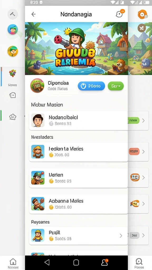 Pengguna sedang berkompetisi dalam mode multiplayer.