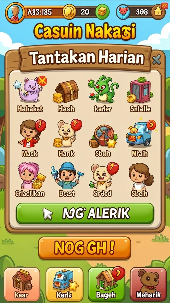 Nikmati berbagai tantangan menarik di setiap permainan.