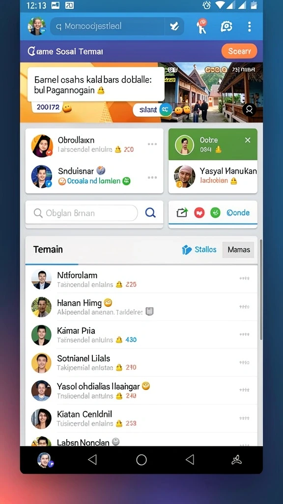 Tampilan awal F32 yang memikat dan mudah dinavigasi.