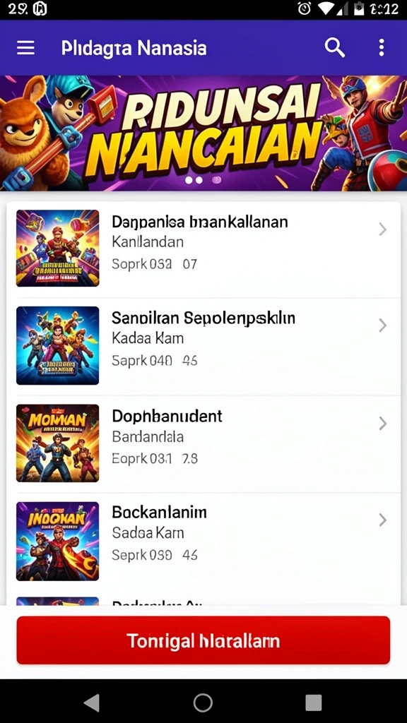 Tampilan antarmuka yang ramah pengguna dan mudah dinavigasi.