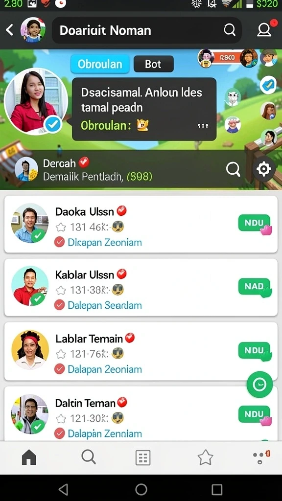 Karakter unik dengan kemampuan berbeda yang menarik.