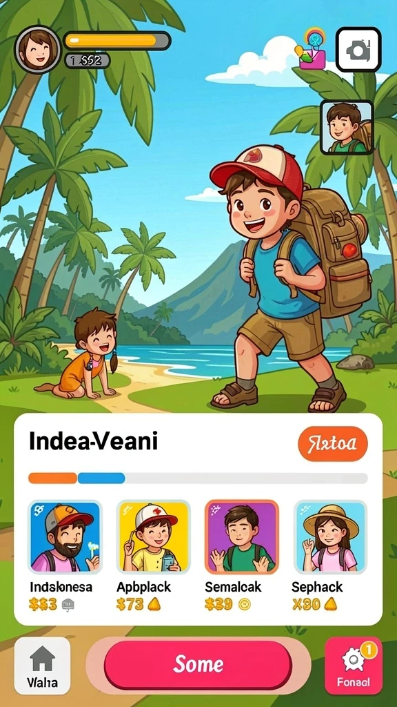 Antarmuka permainan yang user-friendly dan responsif.