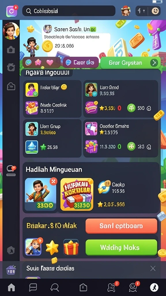 Tangkapan layar saat pemain bersaing dalam mode multiplayer.
