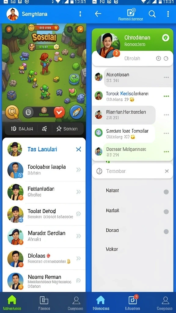Tampilan antarmuka yang menarik dan mudah digunakan.