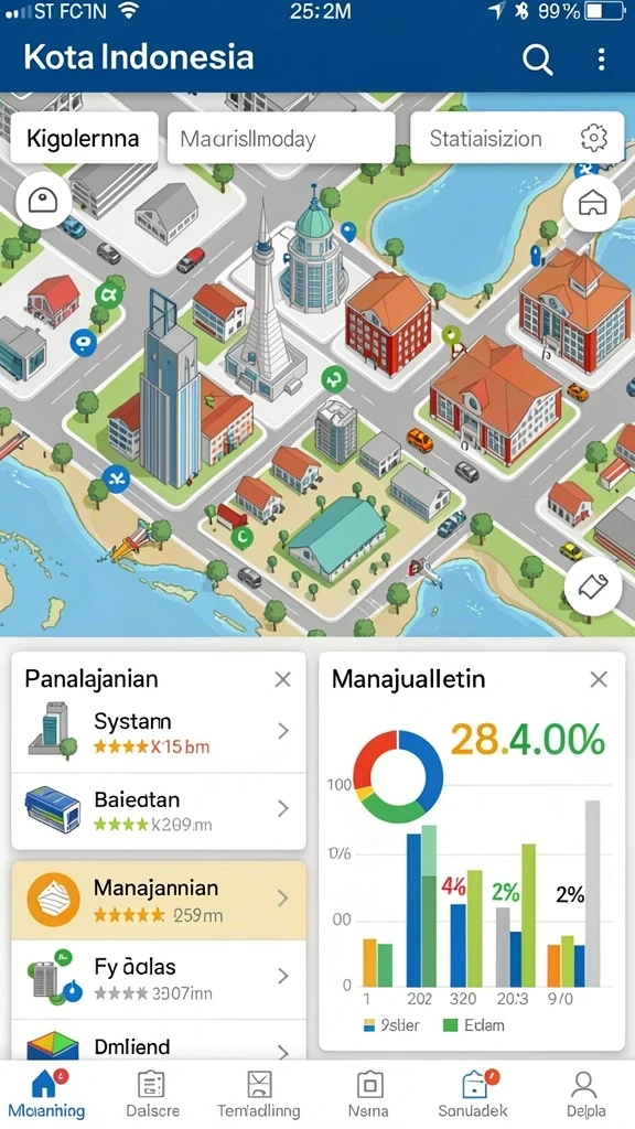 Tampilan antarmuka yang intuitif dan menarik.
