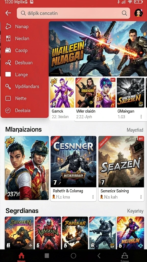 Screenshot dari fitur bonus yang ditawarkan.
