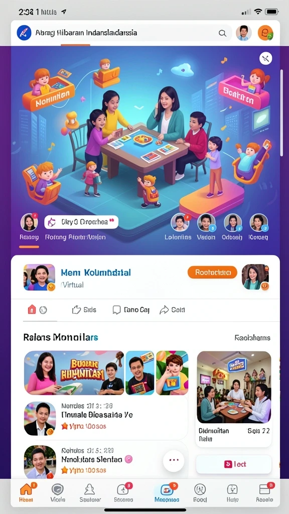 Beragam pilihan permainan menarik yang selalu diperbarui.