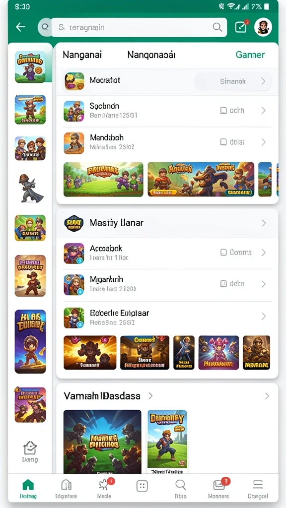 Tangkapan layar memperlihatkan leaderboard kompetisi antar pemain.