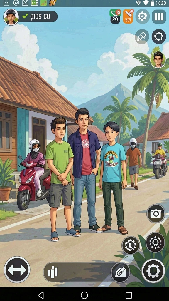 Demo karakter yang beragam dan menarik.
