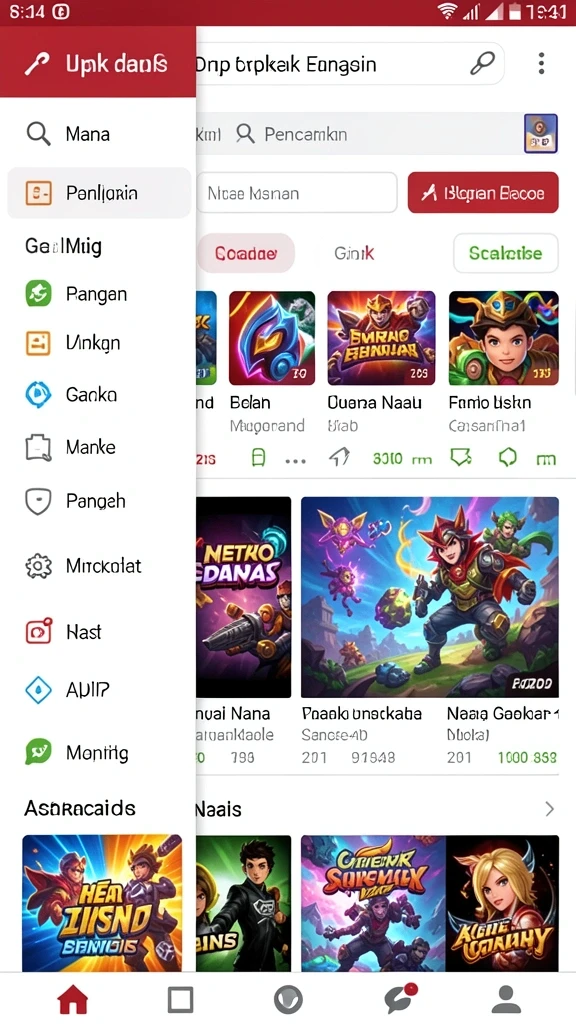 Tampilan antarmuka pengguna yang intuitif dan menarik.