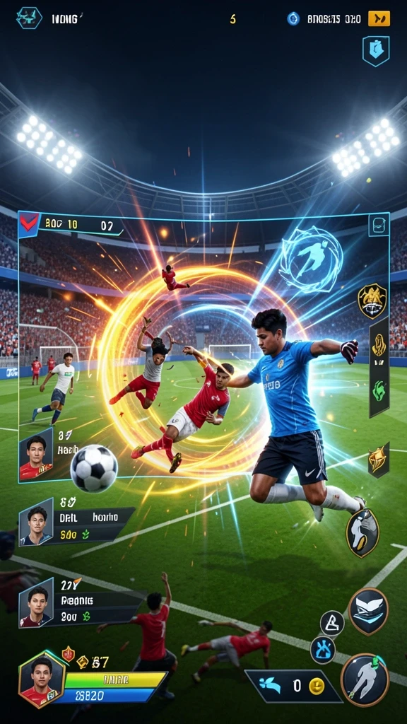 Menampilkan fitur multiplayer dengan pemain lainnya.