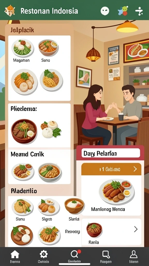 Tampilan awal yang menarik dan intuitif.