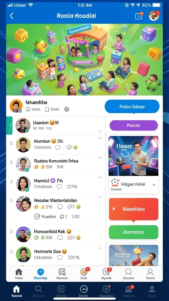 Tampilan antarmuka yang memudahkan navigasi permainan.
