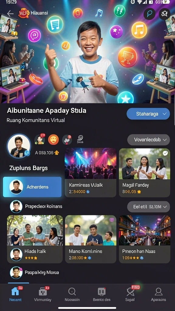 Menu navigasi yang mudah diakses oleh pengguna.
