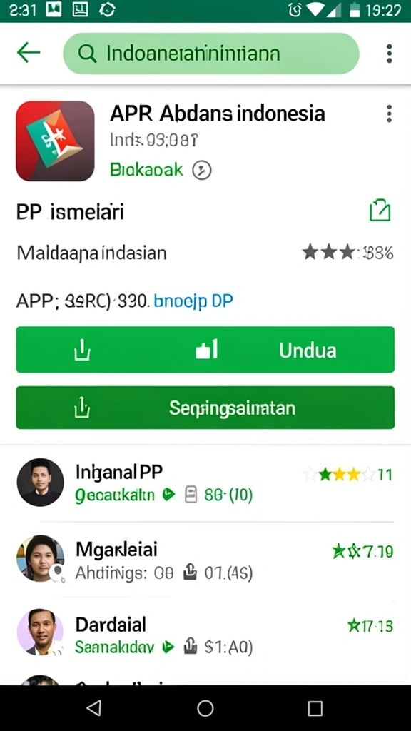 Tampilan antarmuka yang interaktif dan menarik.