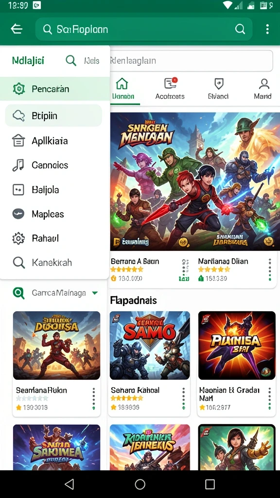 Tampilan antarmuka yang modern dan menarik.