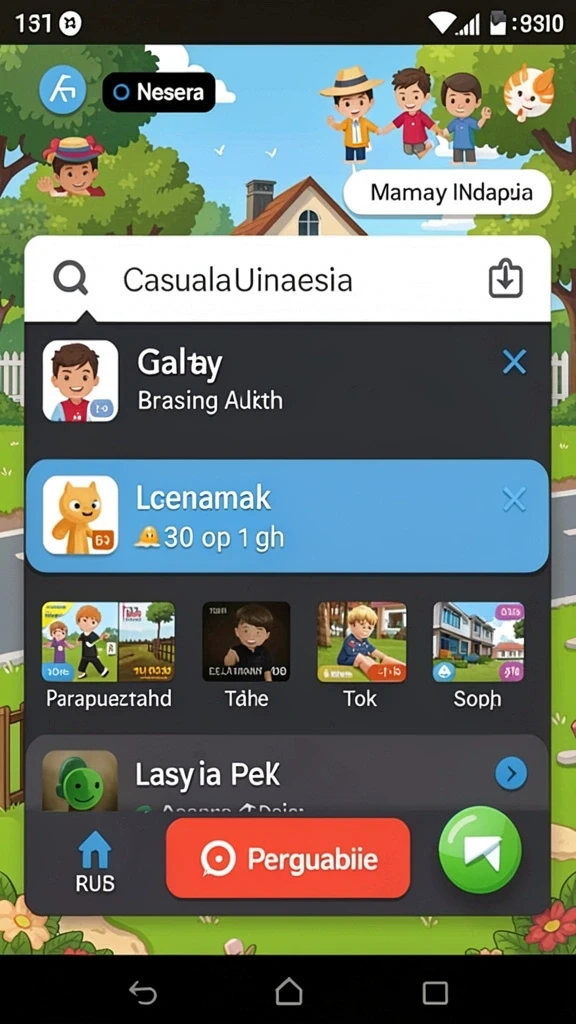 Tampilan permainan slot yang penuh warna dan beragam pilihan.