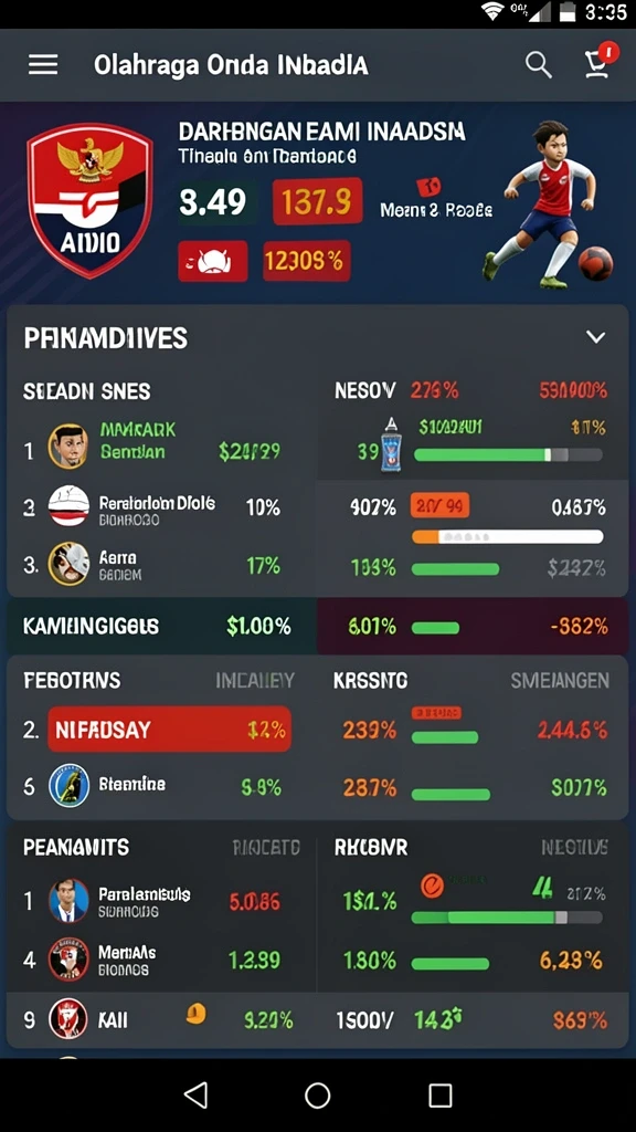 Tampilan antarmuka yang modern dan menarik.
