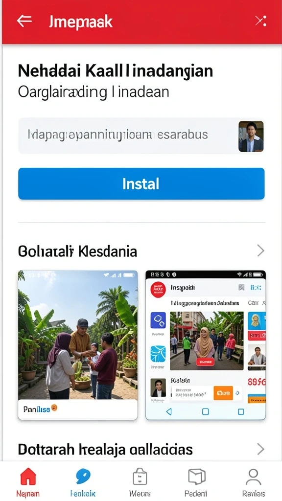 Screenshot saat pemain berlomba di trek yang menantang.